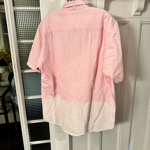 Paul Smith Men’s Button Down Shirt Pink Short Sleeve Size Medium - Picture 3 of 11